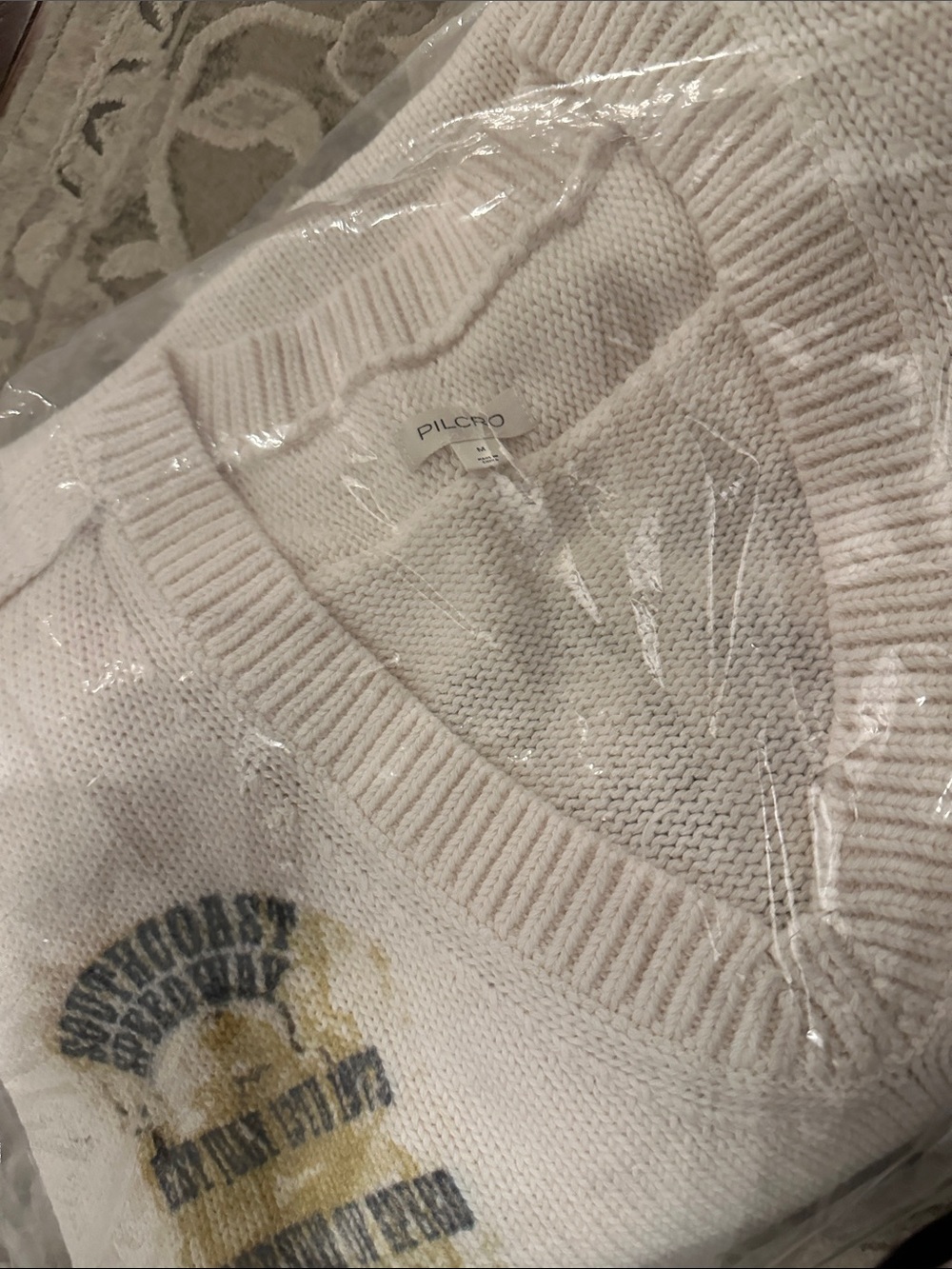 New with Tag! Anthropologie Pilcro “Southcoast Speedway' Graphic Knit Sweater M - Picture 12 of 12